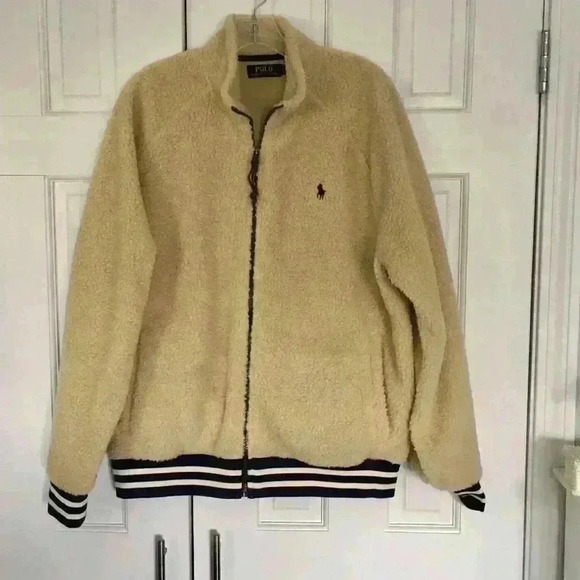 Polo Ralph Lauren Vintage Sherpa Zip Jacket Size L - Picture 4 of 11